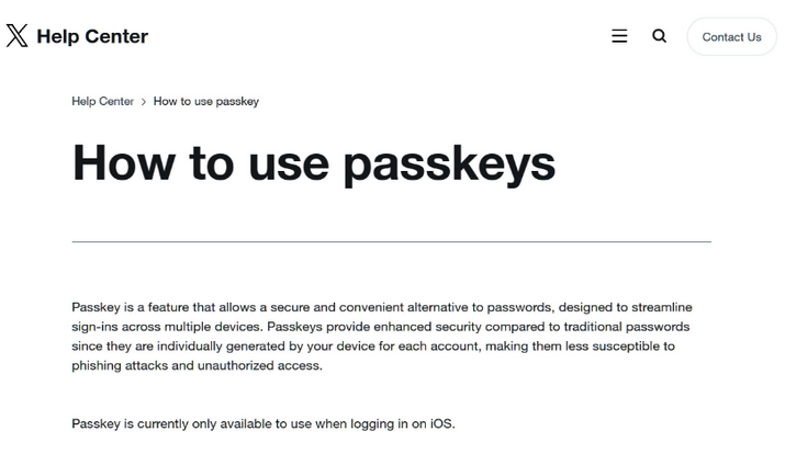 广东苹果维修店铺分享iOS用户如何通过通行密钥(Passkey)登录 