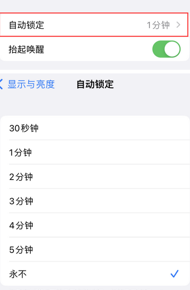 广东苹果换屏维修分享无法调整iPhone自动锁屏的时间怎么办